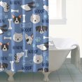 thumbnail image 4 of Dog with Woof and Bark Shower Curtain 84"x72" ,Bathroom Decorative Shower Curtains Set with 12 Hooks,Modern Waterproof Washable Shower Curtain, 4 of 6
