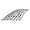 Chrome, variant on APS Compatible with Toyota Pickup 1992-1995 4WD Main Upper Stainless Steel Black 8x6 Horizontal Billet Front Grill Grille Insert T65143J