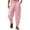 Pink, variant on JUUYY Men's Linen Pants Baggy Elastic Waist Harem Pants Casual Lightweight Loose Fit Breathable Vacation Beach Pants with Pockets Dark Green L