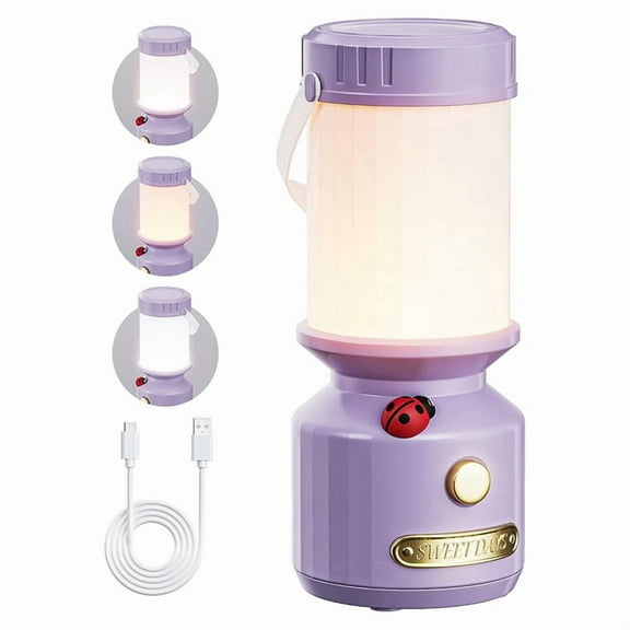 Gear Lamp for Kids Set Toddler Flashlight Convenient LED Light Rechargeable Battery Portable Night Light,1 * Gear lamp,Purple