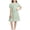 C White, variant on Girls Floral Dress Cotton Puff Short Sleeve Crewneck Summer Casual Tunic Dress White Size 5-6