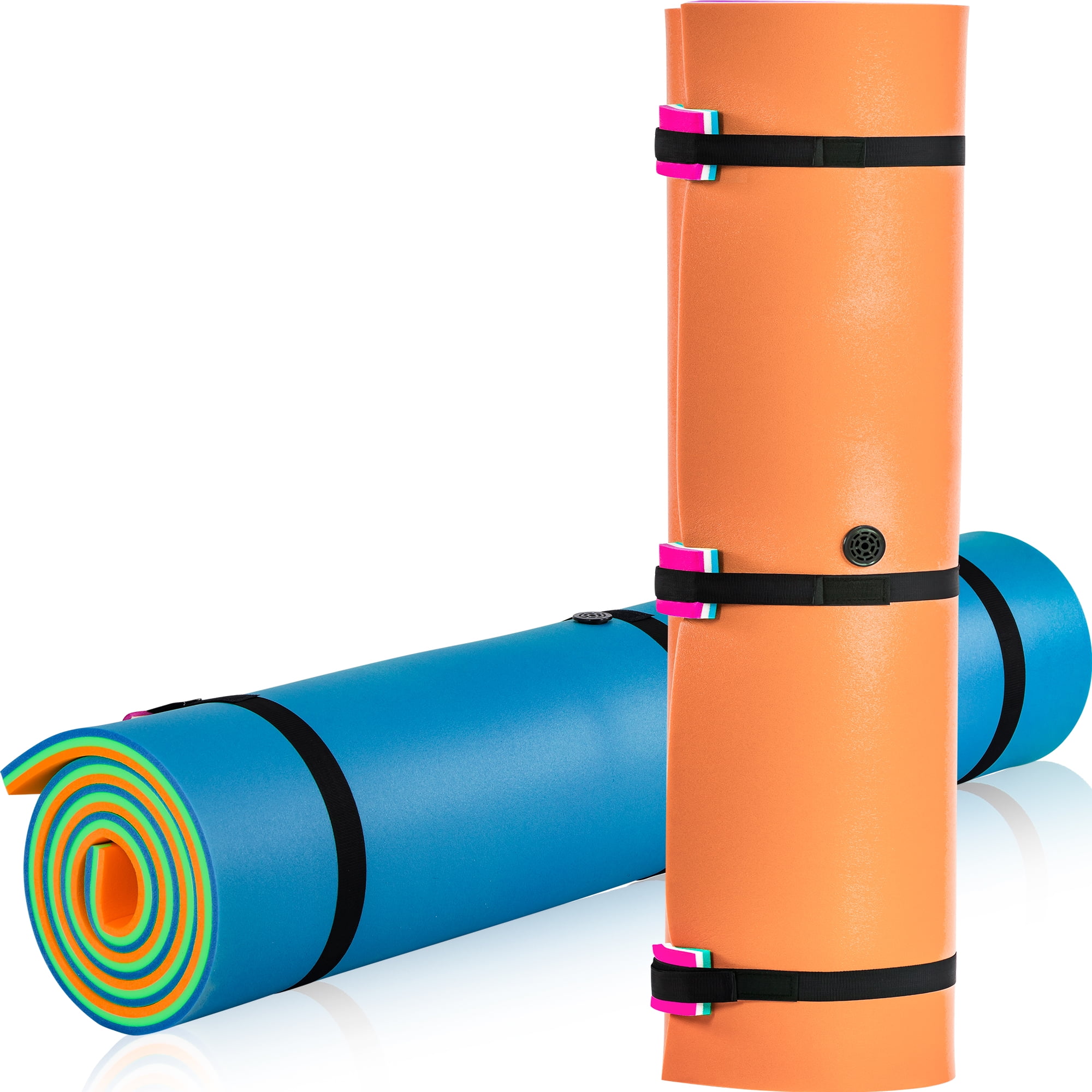 CIPACHO 3-Layer XPE Floating Water Mat with Storage Straps, 15' x 6', Orange CIPACHO 3-Layer XPE Floating Water Mat with Storage Straps, 15' x 6', Orange