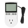 thumbnail image 2 of Temperature Control Socket LCD Display ABS Housing Electronic Thermostat Controller With Timing Function And Temperature Alert, 100-250V 50 60Hz, 2 of 8