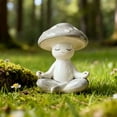 thumbnail image 5 of Cute Yoga Mushroom Resin Figurine - Home Living Room Desktop Decor Craft, Adorable Meditation Themed Ornament, Perfect 2026 Easter Decor, Valentine's Day & Easter Desk Decorations Home Accent, A, 5 of 5