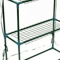 thumbnail image 6 of Outsunny 4.5’ x 2.5’ x 6.5' Outdoor Portable Mini Walk-In Greenhouse w/ 3 Tier Storage Shelves, 6 of 10