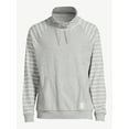 thumbnail image 5 of Free Assembly Men's Funnel Neck Pullover with Long Striped Sleeves, 5 of 6