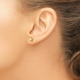 thumbnail image 3 of Finest Gold 14K Yellow Gold Polished Star Post Earrings, 3 of 4