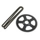thumbnail image 4 of Piñón Trasero de Cadena de Transmisión la la adaptaciónción a 2 Bicicletas de Bolsillo de Mini Bike shamjiam Piñón trasero de 68 dientes, 4 of 8