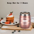 thumbnail image 4 of 2022 Retirement Gifts for Women, Retired 2022 Not My Problem Stainless Steel Wine Tumbler, Retirement Gifts for Women Her Office Friends Coworkers Colleague Sister Teacher Mom Grandma(12oz, Rose Gold), 4 of 6