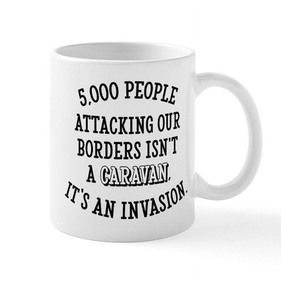 CafePress - Caravan Invasion - 11 oz Ceramic Mug - Novelty Coffee Tea Cup