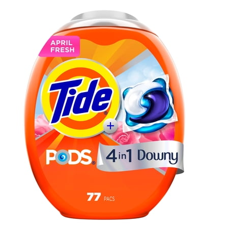 Tide PODS Laundry Detergent Pacs with a Touch of Downy Freshness, 3X Cleaning Power, 77 Count