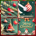 thumbnail image 3 of Polka Dot Design Christmas Gift Banner for Holiday Celebration Indoor Decoration Party Setting Festive Decor, 3 of 9