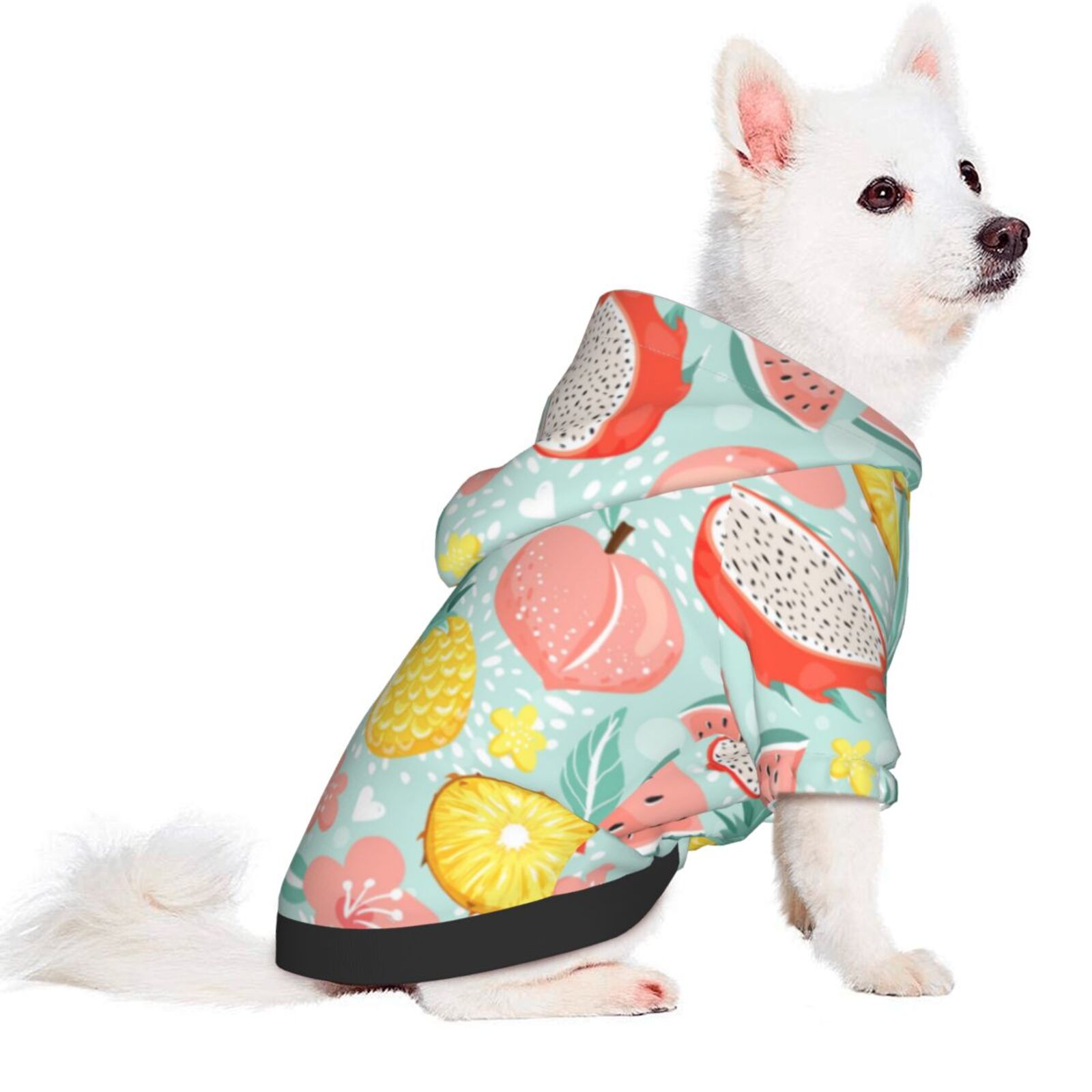 Haiem Bright Peach For Winter Dog Hoodie Sweatshirts With Pockets Warm 