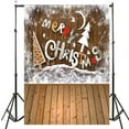 thumbnail image 2 of ABPHOTO Polyester Christmas Backdrops Famliy Portrait Photo Background for Christmas Theme Background for Xmas Video Shoot 5x7ft, 2 of 3