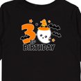thumbnail image 4 of Inktastic 3rd Birthday with Ghost and Bats Halloween Boys or Girls Long Sleeve Toddler T-Shirt, 4 of 5
