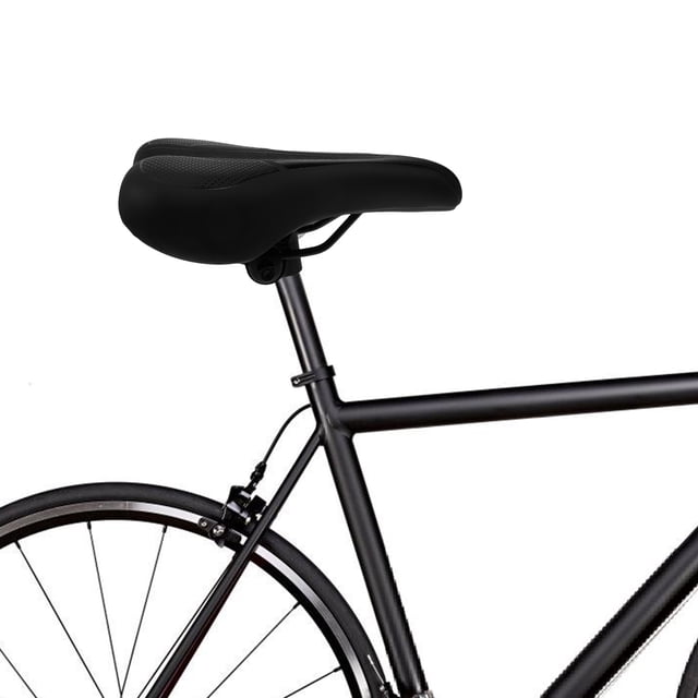OULII Black Bike Backseat Cushion with High Elasticity Comfortable Padding for Cycling