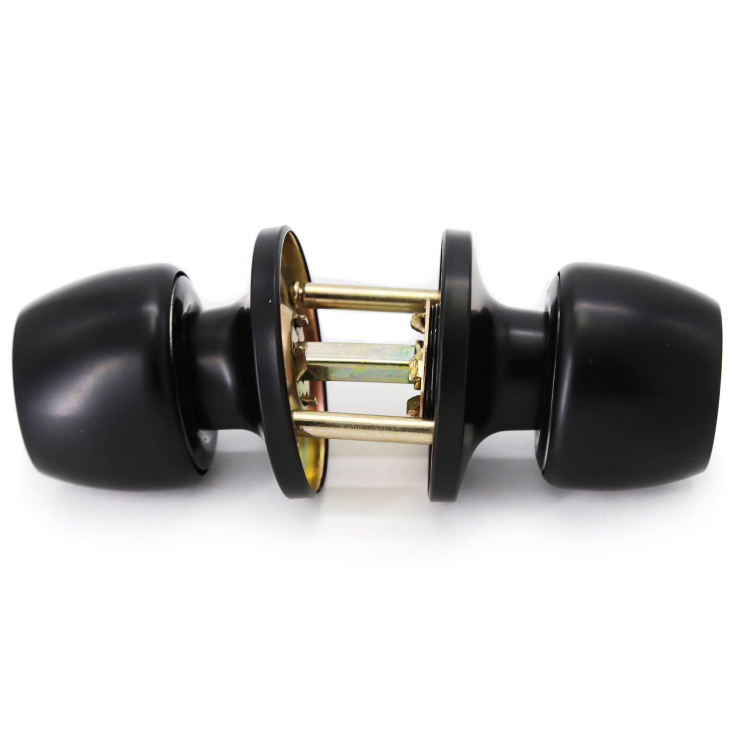 Versa Door Knob Black Passage Door Handle 10 Pack by Villar Home Designs