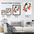 thumbnail image 3 of Artery8 Two Koi Carp Japanese Fish Bright Watercolour Bathroom Toilet Artwork Framed Wall Art Print A4, 3 of 3