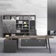 thumbnail image 3 of Conference Storage Office Desk Corner Monitor Stand Up Meeting Boss Luxury Office Desk Workbench Scrivania Legno Furniture HDH My Lux Decor Round, 3 of 10