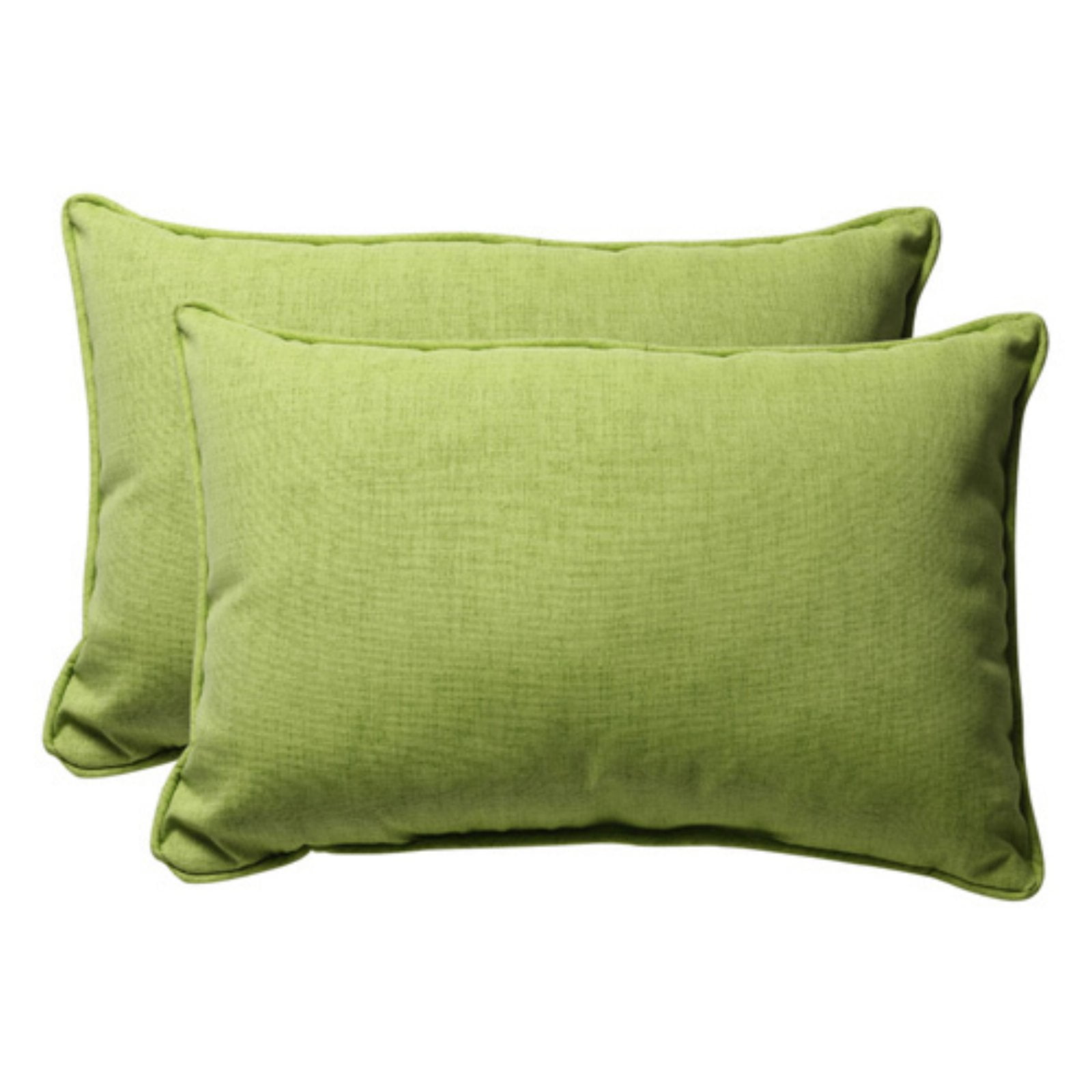 Pillow Perfect Textured Solid 24.5 x 16.5 Outdoor Toss Pillow Set of 2