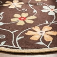 thumbnail image 2 of SAFAVIEH Blossom Linnaea Floral Flowers Wool Area Rug, Brown/Multi, 6' x 6' Square, 2 of 4