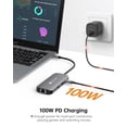 thumbnail image 4 of NOVOO 7-in-1 Type-C Hub, USB-C Dock with HDMI 4K@60, Ethernet, and 100W PD Multi-Port Adapter, Compatible with Dell/HP/Lenovo/Apple Laptops, 4 of 8
