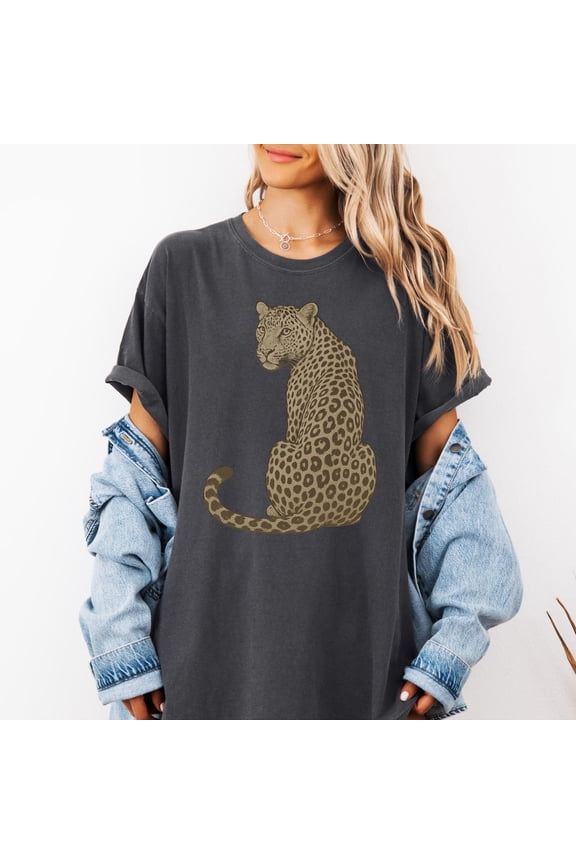 Leopard Graphic T-Shirt: Unisex Boho Tee All Size S-5XL
