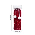 thumbnail image 3 of Konghyp Christmas Wine Sleeves Champagne Bottle Sleeves, Holiday Wine Bottle Bags, Velvet Sequin Decoration, Festive Wine Gift Wrap, Reusable Wine Cover, Party Accessory, 3 of 6