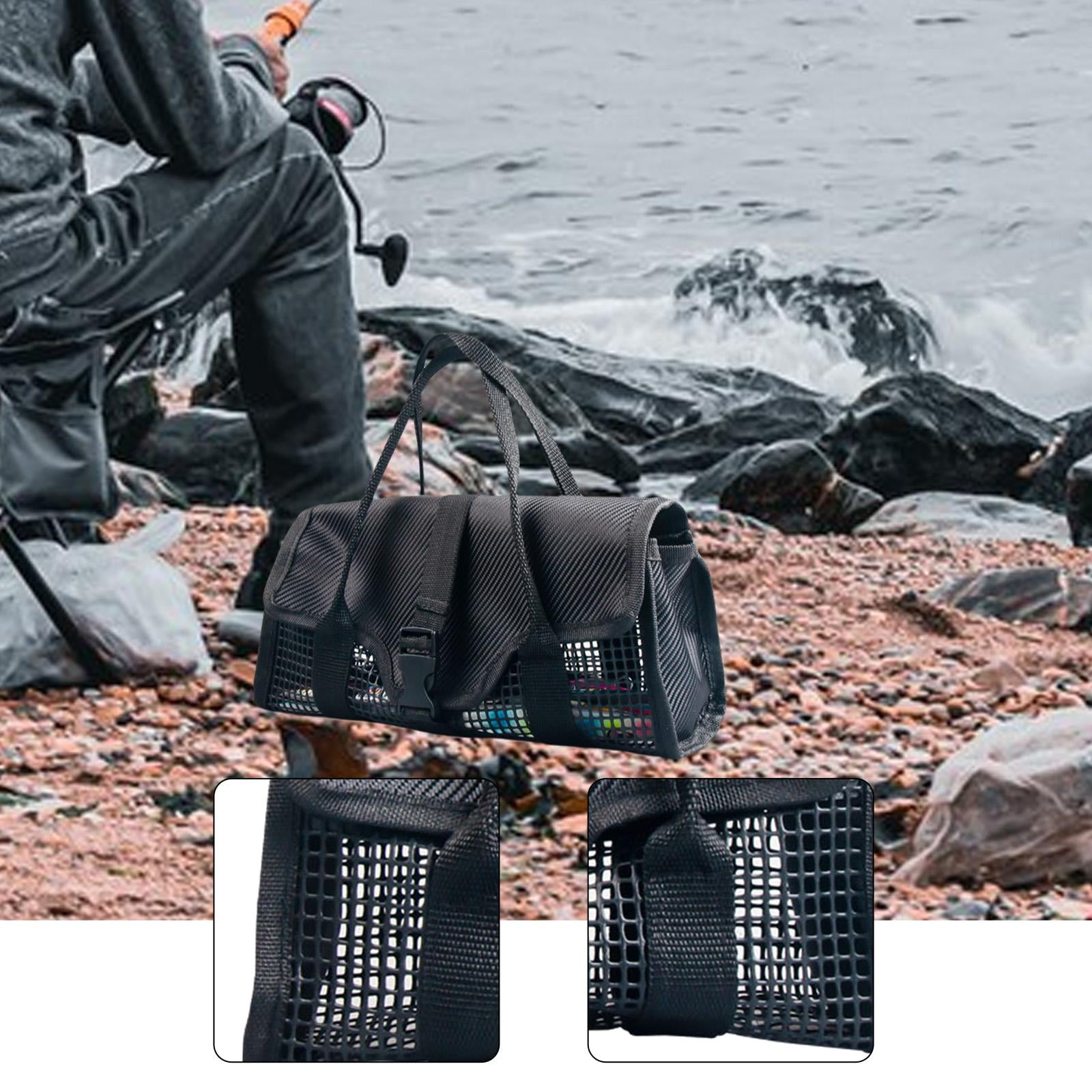 Fishing Jig Bag Lure Organizer Tackle Box Heavy Duty PVC with Padded Handle for Saltwater and Freshwater Anglers
