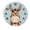 FFclock003, variant on ZXCXRQFa Silent Clocks Cute Zebra Star Silent Non Ticking Round Wall Clock Home Decor Battery Operated Decorative for Living Room, Kitchen, Bedroom Clock Art