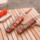 thumbnail image 4 of Outdoor Wooden Handle Barbecue CageCamping Meat And Vegetable Barbecue Grill Net RackPicnic Grilling ToolsCharcoal Sausage Racks, 4 of 4