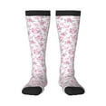 thumbnail image 1 of Fotbe Rose Flowers Calcetas Divertidas Estampadas para Hombre y Mujer, Calcetas de Algodón hasta la Rodilla para Caminar, Correr, Enfermería y Embarazo, 1 of 6