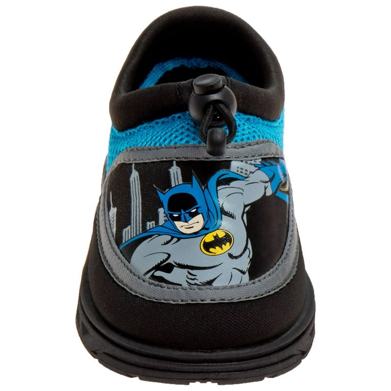 DC Comics Batman Boys Water Shoes Black Grey 7 7