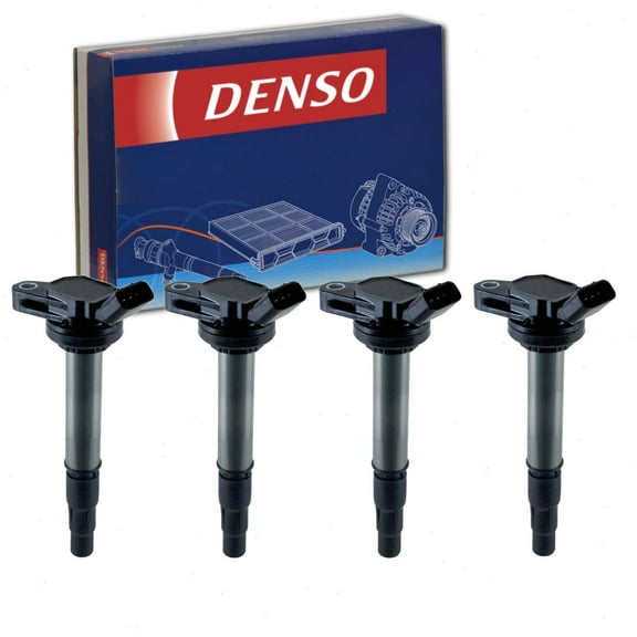 4 pc DENSO Direct Ignition Coils compatible with Toyota Corolla iM 1.8L L4 2017-2018