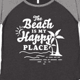 thumbnail image 4 of Inktastic The Beach is My Happy Place with Palm Trees Women's Plus Size T-Shirt, 4 of 5