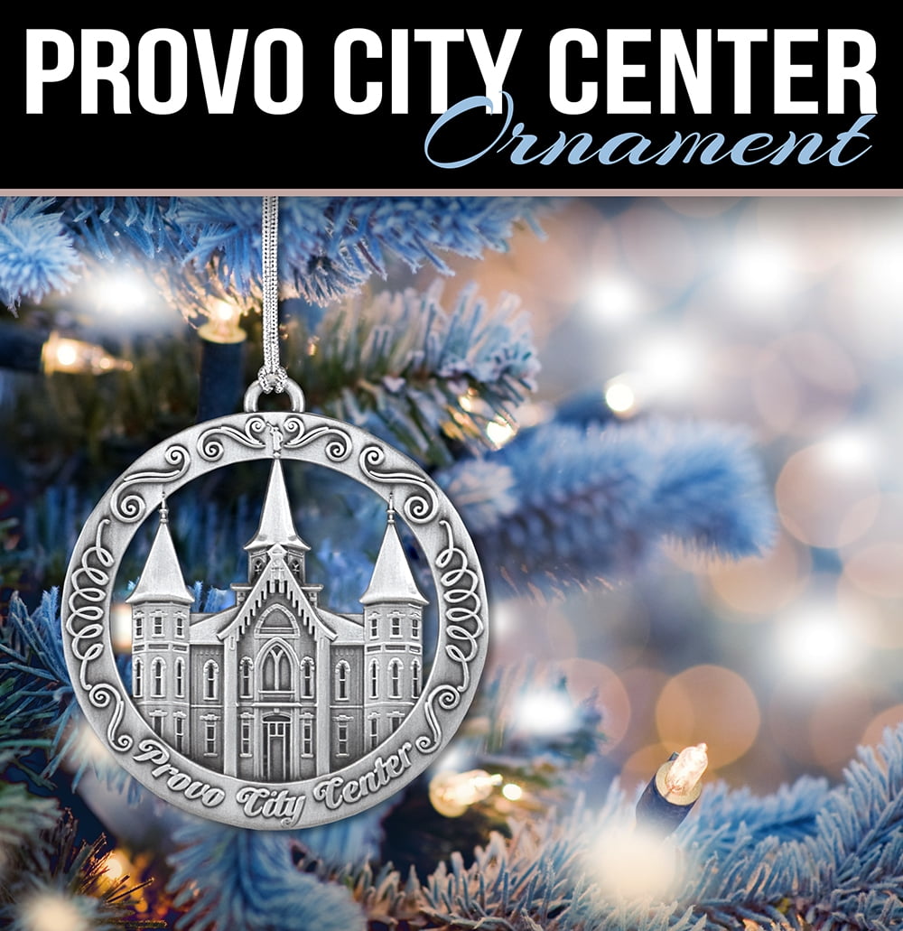 Christmas Tree Pickup Provo Ut 2022 Provo City Center Temple Antique Silver Ornament By Ringmasters -  Walmart.com