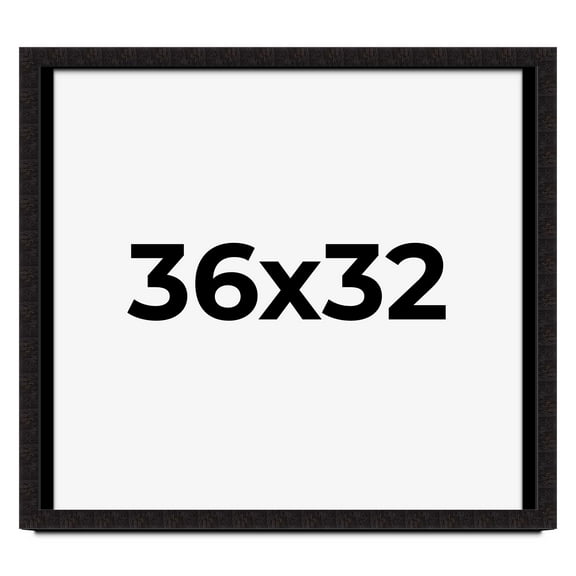 36x32 Shadow Box Black Solid Wood Display Picture Frame | 1 Inch Rabbet Depth | | 1.375 Inch
