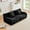 Black, variant on Green Teddy Fabric Cloud Ottoman, Modern Boneless Modular Footstool in a Box for Living Room, Comfortable Deep Seat Design, No Assembly Required, Sofas para Sala