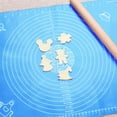 thumbnail image 1 of Non-slip Silicone Mat with Scale Thicken Non-stick Pastry Pad Board Fondant Pie Placemat, Blue, Random Pattern, 1 of 7