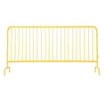 thumbnail image 1 of GloryStar Metal Interlocking Barricade, Heavy-Duty Steel Barrier, Rust-Proof Powder Coat Finish, Removable Bridge Feet, Tool-Free Assembly for Outdoor Event, Marathon, 1 of 7