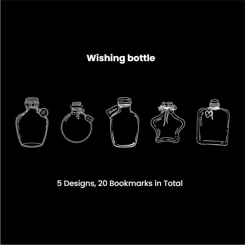 Transparent Dried Flower Bookmarks, 2026 Upgraded Dried Flower Bookmark Making Kit Clear Jars Stickers Set DIY Bookmark Kit for Pressed Flowers Page Clips Bookmark