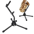 thumbnail image 4 of Saxophone Stand, Portable Alto Sax Holder Metal Easy Assembly Foldable Black  for Home, 4 of 7