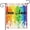 Color 1, variant on Rainbow Garden Flag Double Sided Pride Gay Pride Lesbian LGBT Flag Yard Outdoor Decoration 12 x 18 Inch