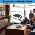 thumbnail image 4 of HD 1080p CD/EVD/VCD DVD Player Outputs Home Digital Media Player with USB and Microphone Ports US PLUG, 4 of 7