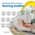 thumbnail image 4 of serony 25 Pieces Universal Empty Spools PC Plastic Organizer Bobbins Hand Craft Tool Household Sewing Machine Accessories Transparent 1Set, 4 of 6