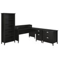 thumbnail image 1 of Kathy Ireland by Bush Connecticut 4 Piece Office Set in Black, 1 of 12