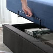 Zinus Finley 34 Upholstered Platform Bed with Lifting Storage, Full