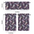 thumbnail image 6 of Kitchen Curtains 36 Inch Short - 3 Panel Set Pineapple Print, Rod Pocket Window Curtains 100% Polyester, Tropical Fruit Valance for Farmhouse, Cafe, Living Room, Bedroom, Easy Wash, 6 of 6