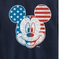thumbnail image 3 of Disney - Americana - Mickey Face Stars And Stripes - Toddler And Youth Crewneck Fleece Sweatshirt, 3 of 5