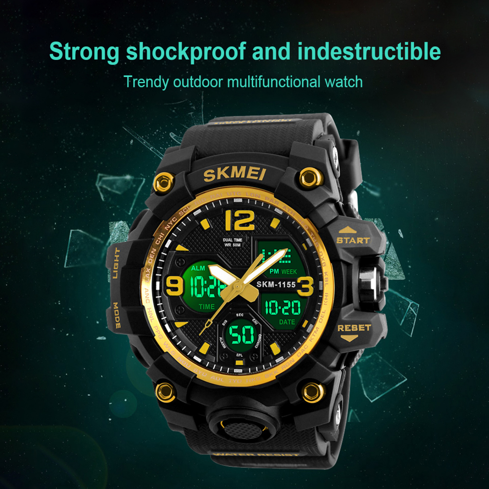 SKMEI Men's Digital Sport Watch with Waterproof Band photo 5